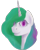 Size: 400x500 | Tagged: safe, artist:my-little-poni, princess celestia, alicorn, pony, bust, face of mercy, female, mare, simple background, smiling, solo, transparent background