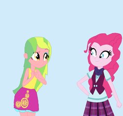 Size: 766x720 | Tagged: safe, artist:diana173076, lemon zest, pinkie pie, equestria girls, alternate universe