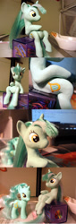 Size: 900x2637 | Tagged: safe, artist:cb-dragones, lyra heartstrings, pony, custom, irl, photo, sculpture, toy