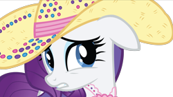 Size: 2131x1199 | Tagged: safe, artist:fluttershyelsa, rarity, pony, unicorn, simple ways, cowboy hat, female, floppy ears, hat, mare, sad, simple background, solo, transparent background, vector