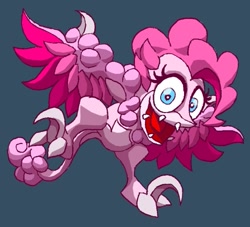 Size: 591x537 | Tagged: safe, artist:terry, pinkie pie, dinosaur, archaeopinkie pieryx, archaeopteryx, solo, species swap