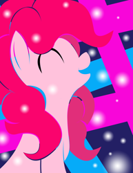 Size: 2550x3300 | Tagged: safe, artist:skyflys, pinkie pie, earth pony, pony, abstract background, high res, lineless, solo