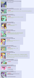 Size: 758x1733 | Tagged: safe, bon bon, liza doolots, lyra heartstrings, lyrica lilac, petunia, sweetie drops, tootsie flute, 4chan, conspiracy, female, greentext, lesbian, lyrabon, magical lesbian spawn, meta, offspring, shipping, text