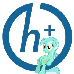 Size: 2000x2000 | Tagged: safe, lyra heartstrings, logo, sitting lyra, transhuman, transhumanism