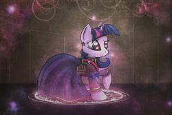 Size: 1875x1250 | Tagged: safe, artist:swordflash4, derpibooru import, twilight sparkle, clothes, dress, raised hoof, solo, steampunk