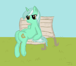 Size: 800x700 | Tagged: safe, artist:joshi3hd, lyra heartstrings, pony, unicorn, female, horn, mare, sitting, sitting lyra