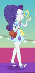 Size: 2100x4373 | Tagged: safe, screencap, rarity, better together, equestria girls, spring breakdown, cropped, eyes closed, feet, legs, sandals, solo, thick legs