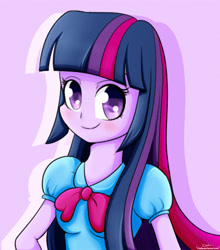 Size: 1550x1758 | Tagged: safe, artist:riouku, derpibooru import, twilight sparkle, twilight sparkle (alicorn), alicorn, equestria girls, female, looking at you, solo