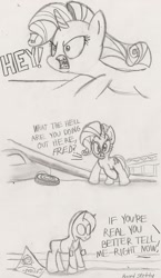 Size: 941x1627 | Tagged: safe, artist:sketchy, rarity, pony, unicorn, /mlp/, drawthread, fred, i am legend, ponified, solo