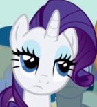 Size: 141x155 | Tagged: safe, screencap, rarity, pony, unicorn, background pony, cropped, picture for breezies, rarity is not amused, solo focus, unamused