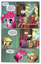 Size: 477x733 | Tagged: safe, artist:agnesgarbowska, idw, apple bloom, applejack, big macintosh, pinkie pie, earth pony, pony, spoiler:comic, spoiler:comicff27, male, preview, stallion