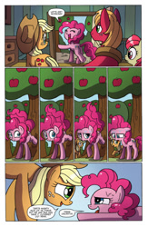 Size: 477x733 | Tagged: safe, artist:agnesgarbowska, idw, apple bloom, applejack, big macintosh, pinkie pie, earth pony, pony, spoiler:comic, spoiler:comicff27, male, preview, stallion