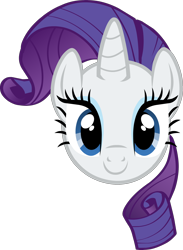 Size: 2040x2792 | Tagged: safe, rarity, pony, unicorn, clipart, happy, head, looking at you, solo