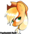 Size: 500x500 | Tagged: safe, artist:papibabidi, applejack, earth pony, pony, bust, portrait, solo