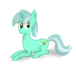 Size: 850x850 | Tagged: safe, artist:hedzio, lyra heartstrings, pony, unicorn, female, green coat, horn, mare, two toned mane