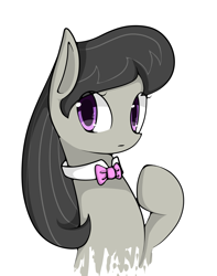 Size: 1173x1487 | Tagged: safe, artist:coffeecat, octavia melody, earth pony, pony, black mane, female, gray coat, mare, pixiv, solo