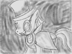 Size: 640x480 | Tagged: safe, lyra heartstrings, cosplay, count bleck, crossover, hat, monocle, paper mario, ponified, super mario bros., super paper mario, top hat, traditional art