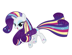 Size: 2600x2000 | Tagged: safe, artist:ashidaru, rarity, pony, unicorn, twilight's kingdom, female, lidded eyes, looking at you, mare, open mouth, rainbow power, simple background, smiling, solo, transparent background, vector