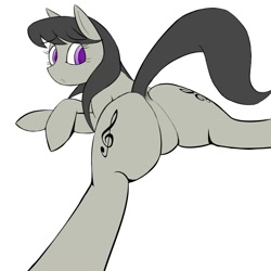 Size: 2000x2000 | Tagged: safe, artist:pogans, octavia melody, earth pony, pony, featureless crotch, plot, solo