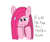 Size: 2369x1977 | Tagged: safe, artist:lofis, pinkie pie, earth pony, pony, pinkamena diane pie, simple background, solo, vulgar, white background