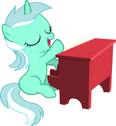 Size: 1945x2107 | Tagged: safe, artist:artpwny, lyra heartstrings, filly, filly lyra, piano, simple background, solo, transparent background, vector