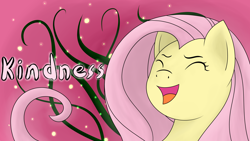 Size: 5464x3072 | Tagged: safe, artist:my-little-poni, fluttershy, pegasus, pony, absurd resolution, element of kindness, eyes closed, kindness, open mouth, solo