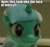 Size: 474x449 | Tagged: safe, lyra heartstrings, pony, unicorn, 3d print, face of mercy, female, horn, image macro, mare