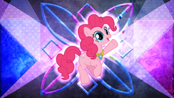 Size: 3840x2160 | Tagged: safe, artist:jhayarr23, artist:laszlvfx, derpibooru import, edit, pinkie pie, earth pony, pony, element of laughter, female, mare, solo, wallpaper, wallpaper edit