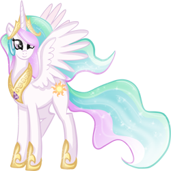 Size: 900x899 | Tagged: safe, artist:rayodragon, princess celestia, alicorn, pony, crown, female, looking at you, mare, peytral, regalia, simple background, solo, transparent background