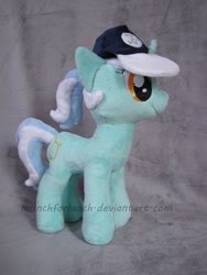 Size: 1368x1824 | Tagged: safe, artist:munchforlunch, bon bon, lyra heartstrings, sweetie drops, hat, irl, photo, plushie, ponytail, solo