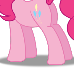 Size: 2226x2084 | Tagged: safe, artist:teentitansfan201, edit, pinkie pie, earth pony, pony, cropped, hooves, plot, simple background, solo, transparent background, vector, vector edit