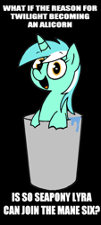 Size: 450x1000 | Tagged: safe, lyra heartstrings, sea pony, conspiracy, conspiracy lyra, conspiracy seapony lyra, drama, exploitable meme, meme, seapony lyra