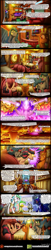 Size: 1200x5843 | Tagged: safe, artist:bonaxor, discord, princess celestia, princess luna, twilight sparkle, twilight sparkle (alicorn), zecora, oc, oc:firespite, oc:princess dream, oc:sebastian, alicorn, bat pony, pony, comic:the greater flame, comic, fire pony, train