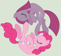 Size: 1024x936 | Tagged: safe, artist:chikara521, pinkie pie, earth pony, pony, duality, eyes closed, pinkamena diane pie, simple background, yin-yang