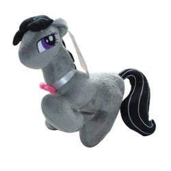 Size: 500x500 | Tagged: safe, artist:onlyfactory, octavia melody, earth pony, pony, bootleg, irl, long neck, photo, plushie, solo, wat