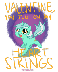 Size: 2000x2448 | Tagged: safe, artist:eggsammich, lyra heartstrings, pony, unicorn, female, green coat, horn, mare, two toned mane, valentine