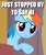 Size: 588x694 | Tagged: safe, derpibooru import, edit, edited screencap, screencap, rainbow dash, pegasus, pony, caption, cropped, episode needed, image macro, rhyme, solo, text