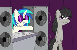 Size: 1111x719 | Tagged: safe, artist:toonboy92484, dj pon-3, octavia melody, vinyl scratch, earth pony, pony, wub