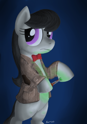 Size: 1000x1414 | Tagged: safe, artist:darkhestur, octavia melody, earth pony, pony, crossover, doctor who, eleventh doctor, solo