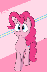 Size: 1474x2269 | Tagged: safe, artist:rapidstrike, pinkie pie, pony, cute, looking at you, smiling, solo