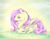 Size: 900x700 | Tagged: safe, artist:dead-groupie, fluttershy, pegasus, pony, prone, solo