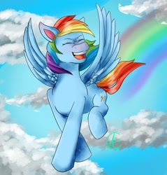 Size: 2100x2200 | Tagged: safe, artist:cynful_arts, derpibooru import, rainbow dash, pegasus, pony, flying, happy, practice