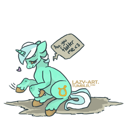 Size: 1317x1263 | Tagged: safe, artist:weepysheep, lyra heartstrings, pony, unicorn, blushing, colored sketch, dialogue, eyes closed, heart, simple background, smiling, solo, speech bubble, white background