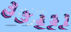 Size: 527x243 | Tagged: safe, derpibooru import, twilight sparkle, unicorn twilight, unicorn, feeling pinkie keen, circling stars, cute, solo, squee, william bradford