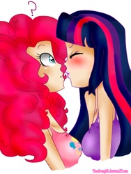 Size: 480x640 | Tagged: safe, artist:tinacrazy29, derpibooru import, pinkie pie, twilight sparkle, human, female, humanized, lesbian, shipping, twinkie