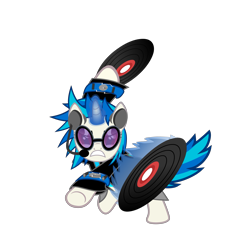 Size: 5193x5017 | Tagged: safe, artist:mrflabbergasted, dj pon-3, vinyl scratch, pony, unicorn, absurd resolution, badass