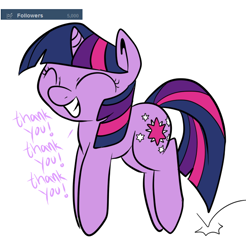 Size: 650x660 | Tagged: safe, artist:lustrous-dreams, derpibooru import, twilight sparkle, ask, ask filly twilight, eyes closed, filly, solo, tumblr, younger