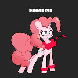 Size: 1280x1280 | Tagged: safe, artist:turtlefarminguy, pinkie pie, earth pony, pony, crossover, papyrus (undertale), solo, undertale