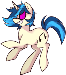 Size: 991x1122 | Tagged: safe, artist:ghost, dj pon-3, vinyl scratch, pony, unicorn, grin, simple background, smiling, solo, white background