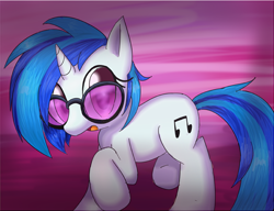 Size: 628x482 | Tagged: safe, artist:takomomo, dj pon-3, vinyl scratch, pony, unicorn, female, horn, mare, solo